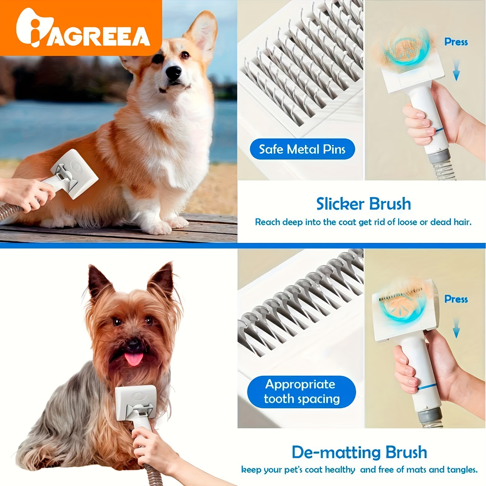 1 Ensemble D'outils De Toilettage Pour Chien Avec Tondeuse - Temu