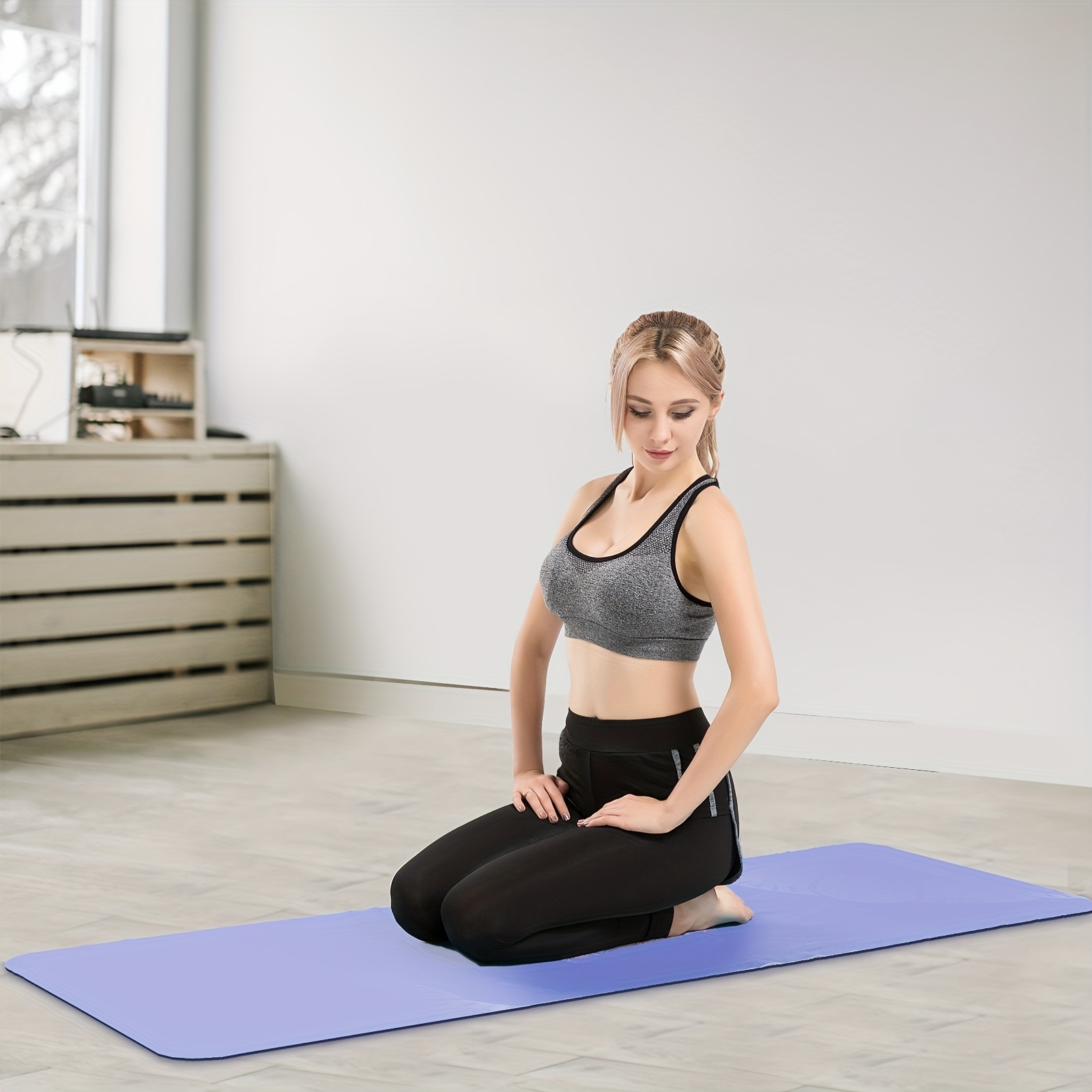 Non Slip Yoga Towel with Storage Bag Portable 60x182cm