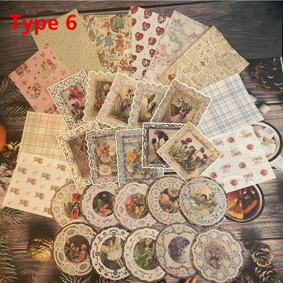 400Pcs Vintage Paper Sticker Scrapbooking Journal Planner Album Card Art  Craft