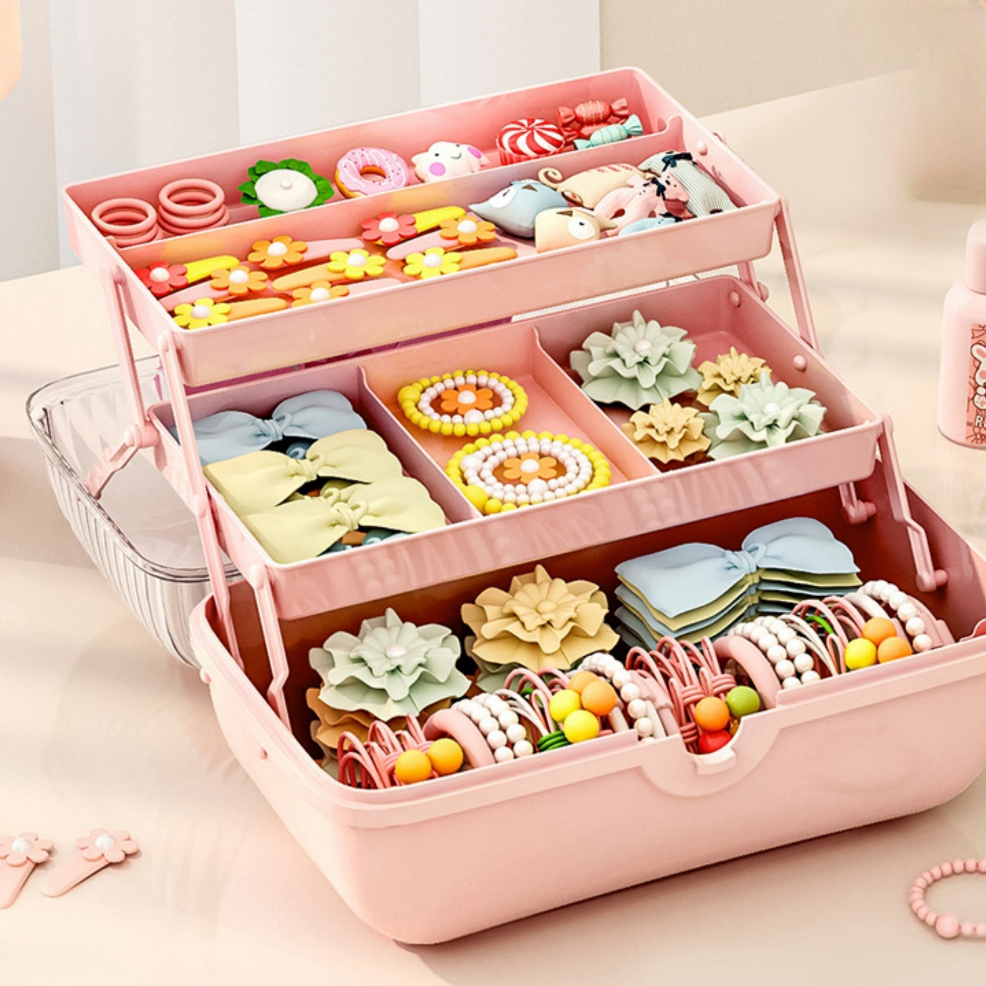 Kawaii Multi layer Desktop Storage Box Toy Storage Box - Temu