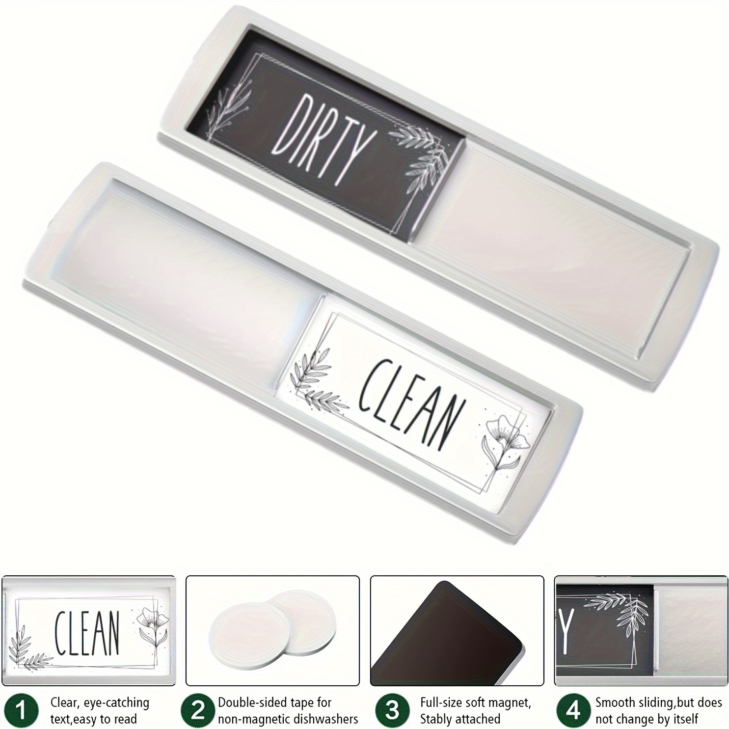 Stylish Clean Dirty Dishwasher Magnet Perfect For Kitchen - Temu