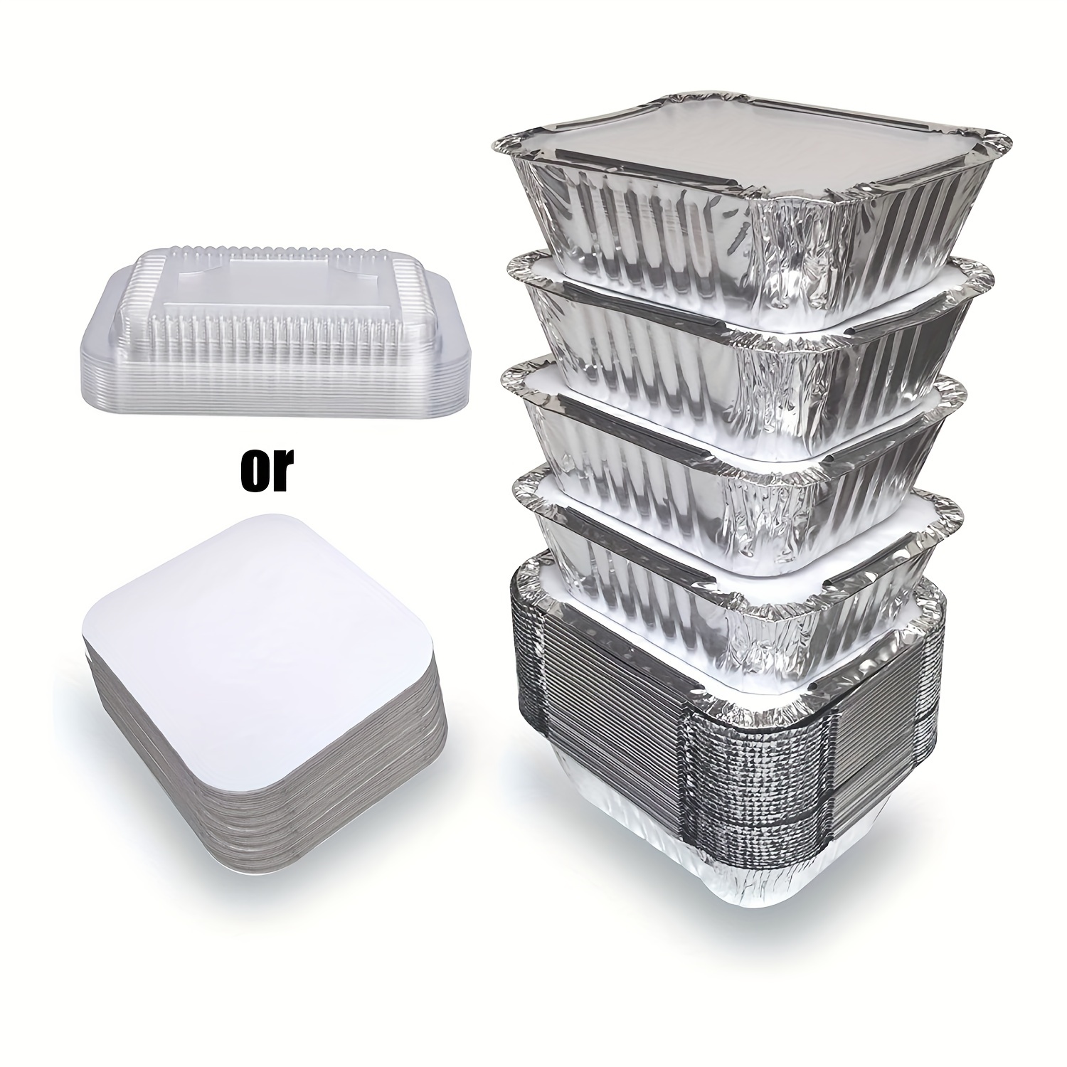 20pcs Aluminum Foil Food Containers