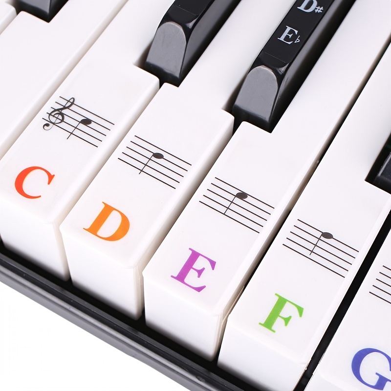ABC Key Stickers (Autocollants Pour Clavier Ou Piano)