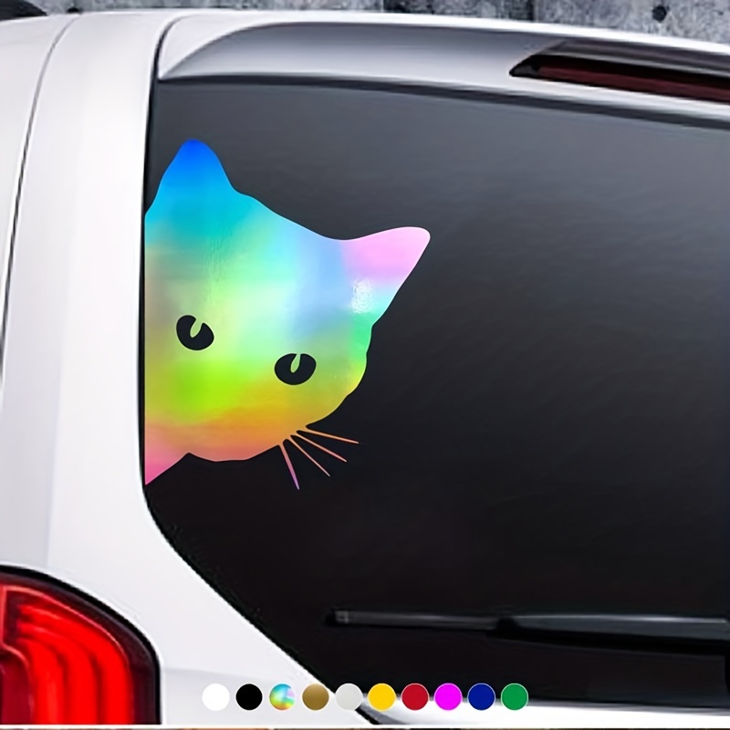 Auto-Aufkleber, Motiv: schwarze Katzen, Katzenpaar, 3D-Aufkleber, für  Fenster, Stoßstange, Laptop, Geschenk