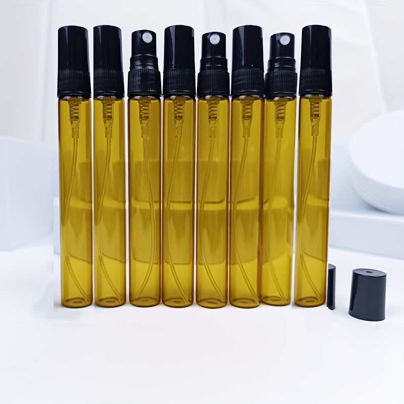 3Pcs 50Ml(2Oz) Amber/Black Glass Spray Bottles , Small Empty Spray