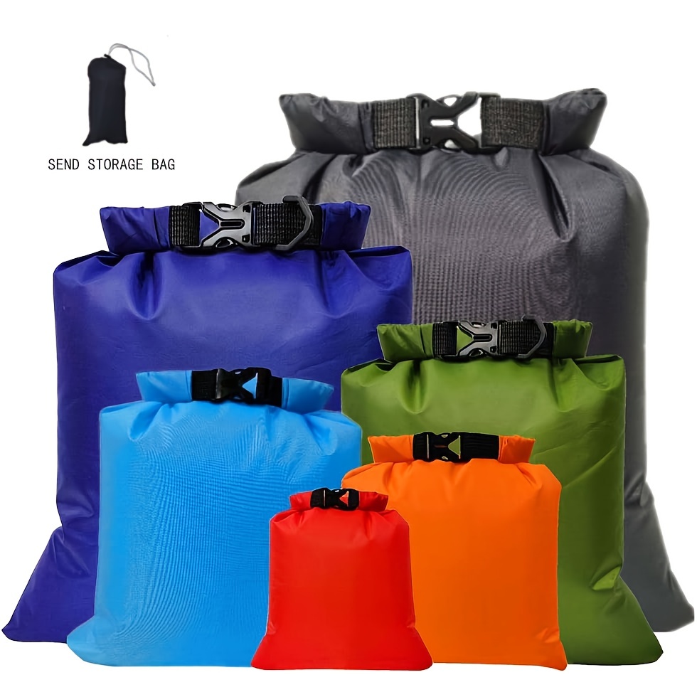 

6 Pack Waterproof Dry Bags, Ultimate Dry Sack, Lightweight Outdoor Dry Sacks, Multicolour Dry Bag For Kayaking Hiking Rafting Boating Camping Swimming Travel (1.5l, 2.5l, 3l, 3.5l, 5l, 8l)