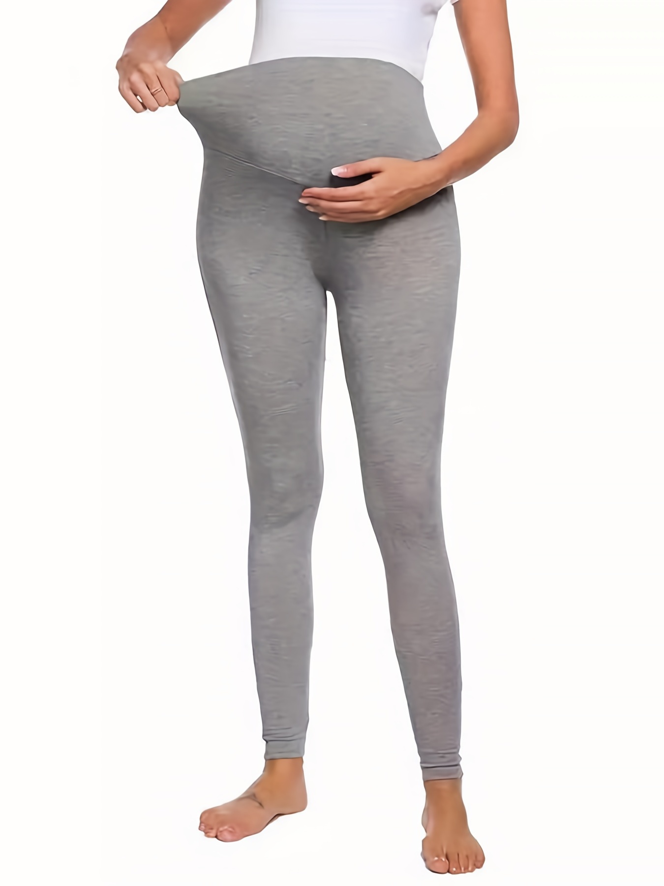 Women's Comfortable Breathable Maternity Leggings for Tummy Support