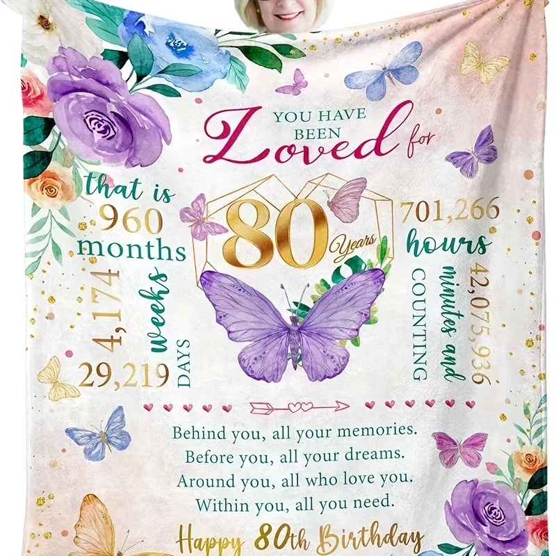 Printed Throw Blanket Best Birthday Gift For Women - Temu