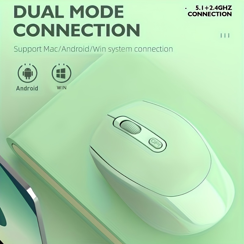 Wireless Mouse Mouse Dual Mode Ricaricabile (2.4g + Wireless - Temu  Switzerland