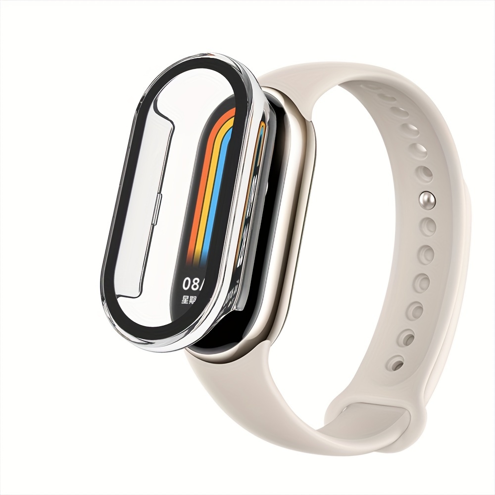 Xiaomi Smart Band 8 Tempered Glass Protective Shell Pc Shell - Temu United  Arab Emirates