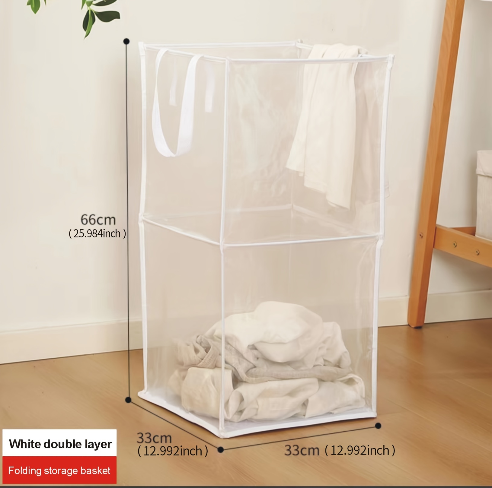 1pc foldable dirty clothes basket mesh storage basket with handles bathroom storage hamper mesh laundry basket toy storage basket   and storage supplies details 1