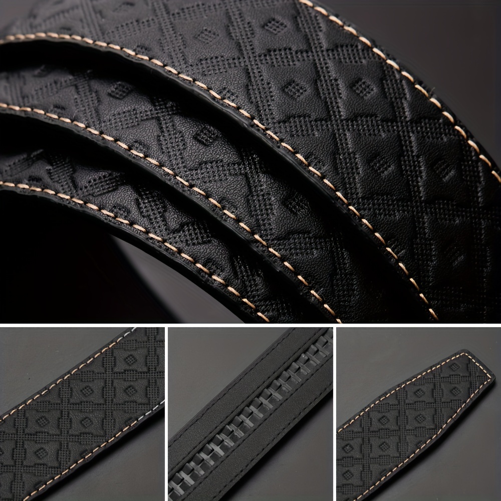 Luxurious Louis Vuitton Genuine Leather Silver buckles Black Color