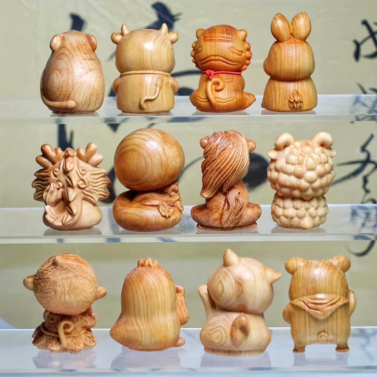 Cute Wooden Mouse Ornament Decoration Home Decoration - Temu