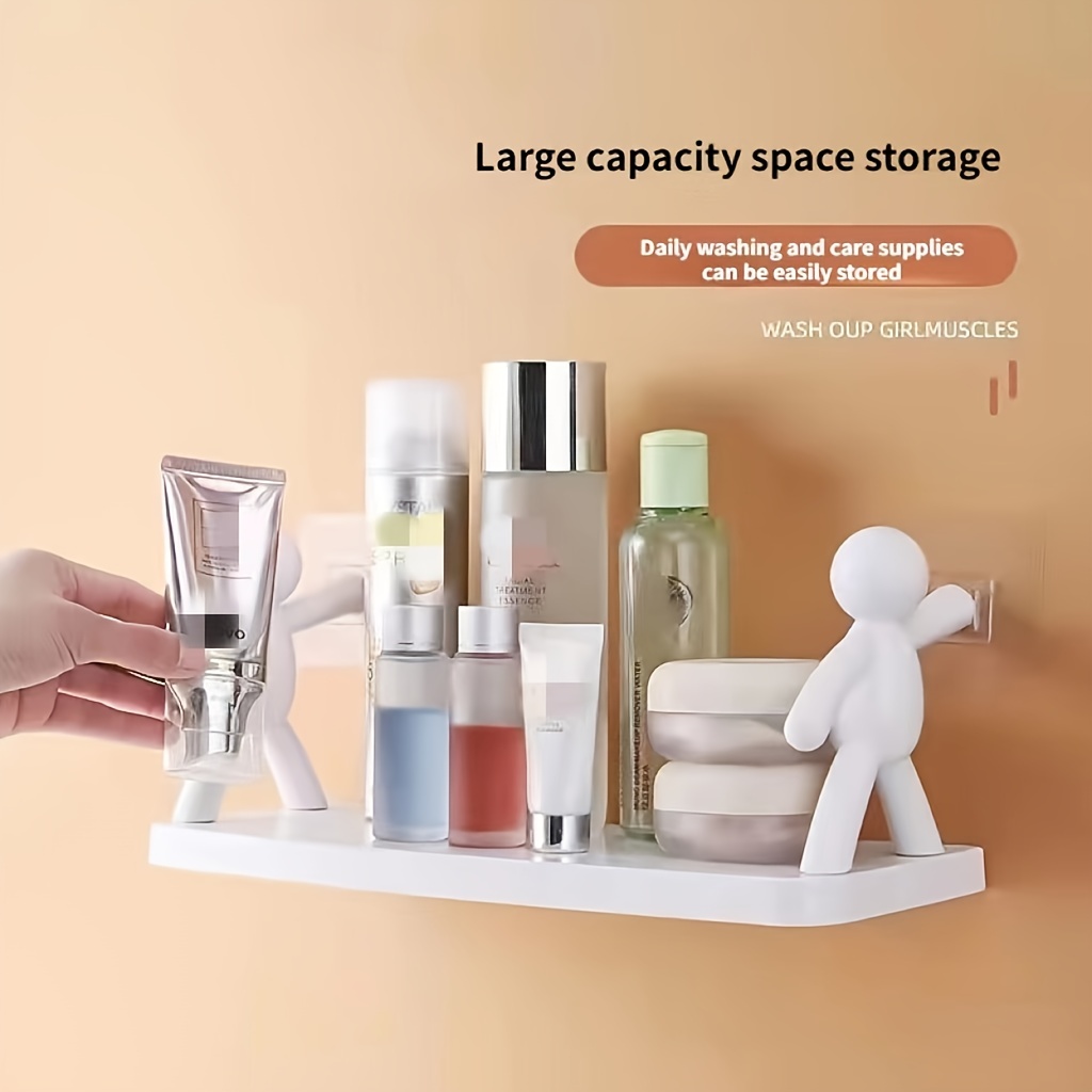 Floating Shelves - Punching-free Wall Hanging Rack Storage Shelf, No  Drilling Cosmetic Wall Mounted Spice Storage Rack Shelves, Space Saving  Organization, Kitchen Accessories, Bathroom Accessories, Bedroom  Accessories - Temu United Arab Emirates