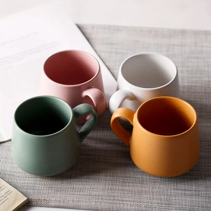 4pcs, 13oz Multicolor Ceramic Coffee Mugs, Unique Glazed Microwave Safe And  Oven Safe Coffee Mug, For Tea, Coffee And Hot Chocolate