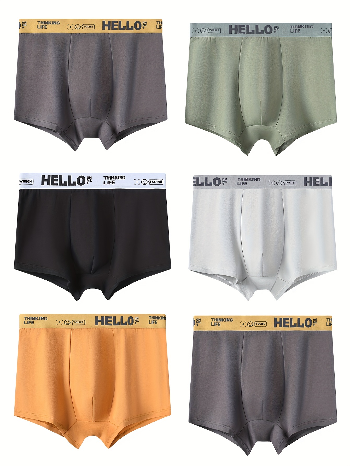Men's Underwear Sexy Low Waist Breathable Soft Comfy Boxer - Temu Canada