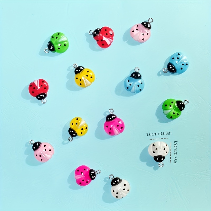 Cartoon Ins Style Seven Star Ladybug Personality Diy - Temu