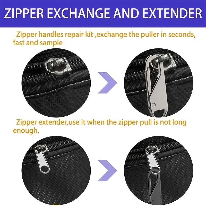2pcs Fashion Metal zipper repair kits Zippers lightning zippers
