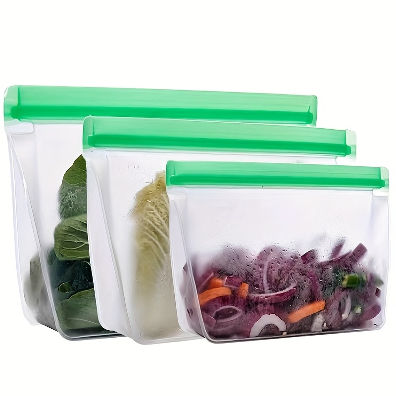 Silicone Food Bags Reusable Leak Proof Fresh keeping - Temu