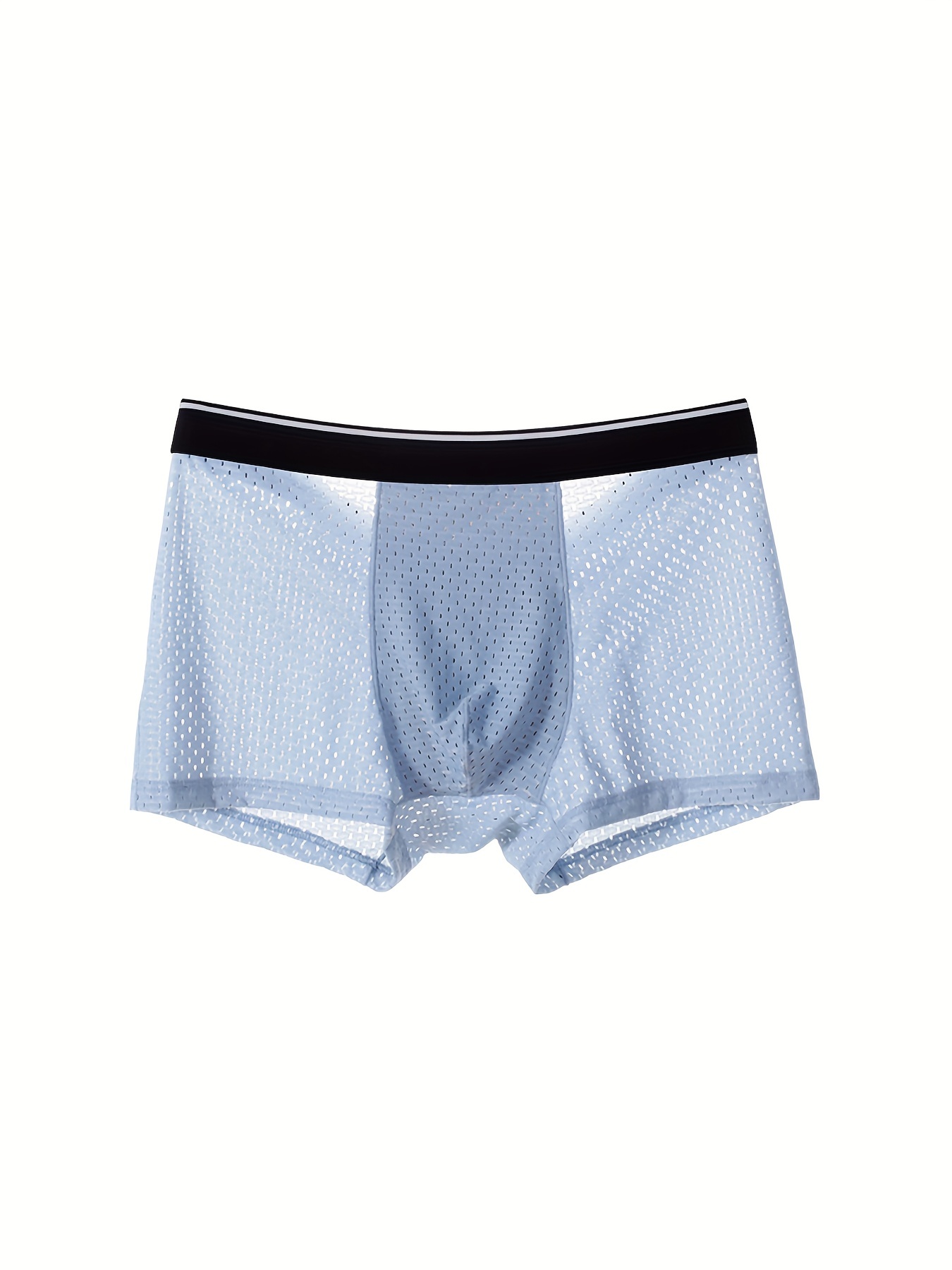 Men's Lightweight Breathable Ice Silk Boxer Briefs Underwear - Temu