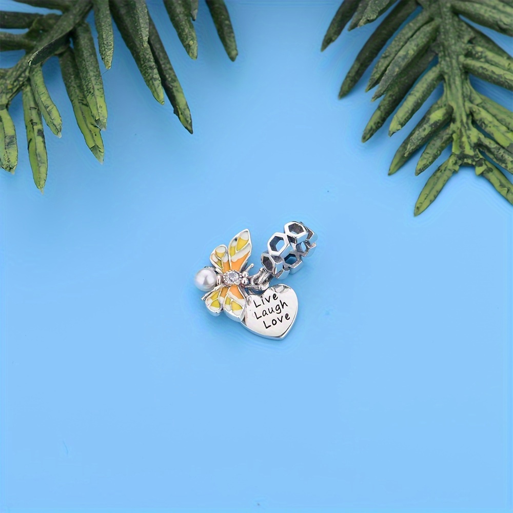 Women's 925 Sterling Silver Charming Bee Pendant Necklace