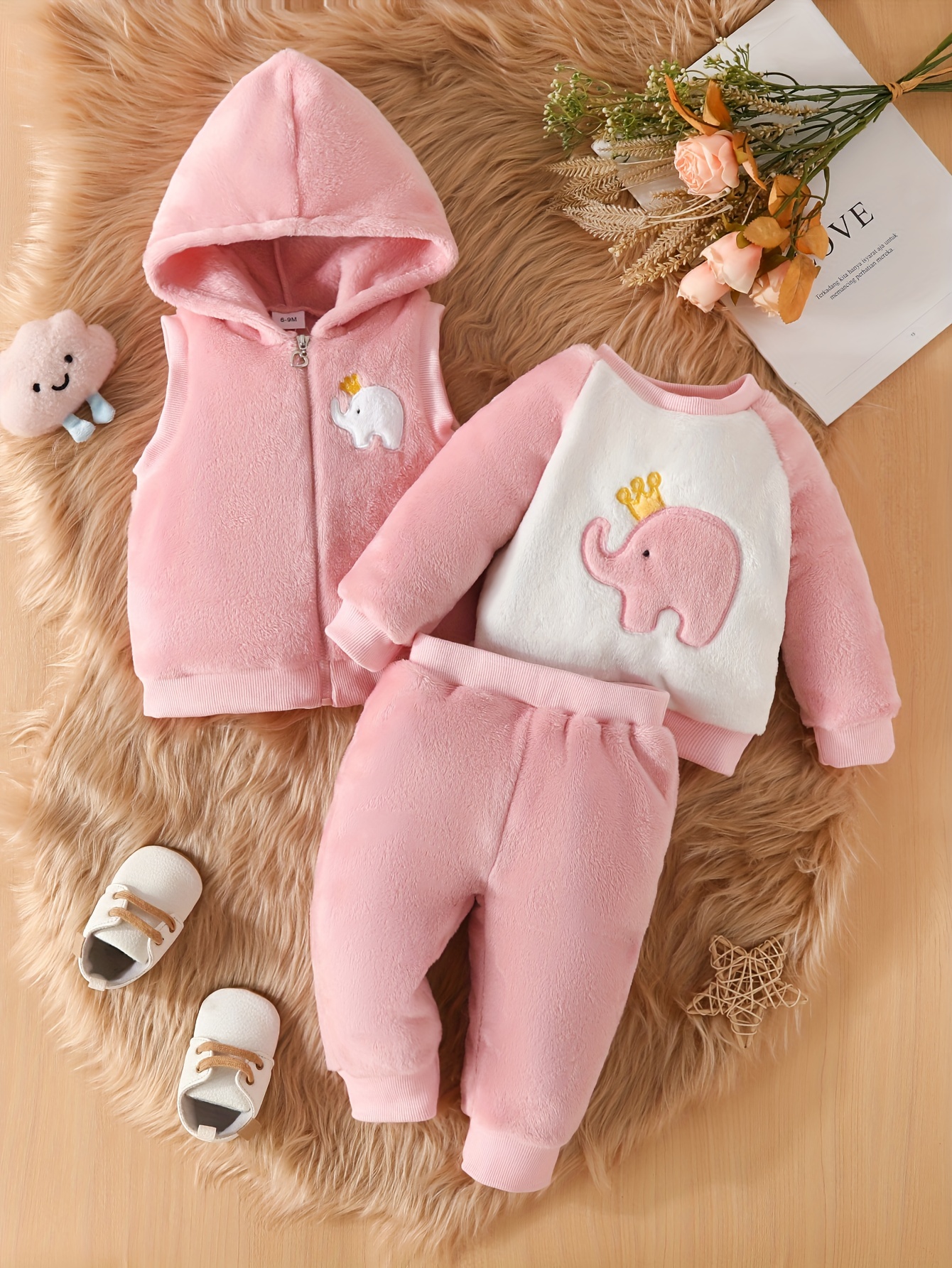 Plus Size Two Piece Set Children's Clothing Winter Children's Clothing Baby  Three-piece Set Girls Boys Winter Clothing Suits Two Piece Outfit on  Clearance 