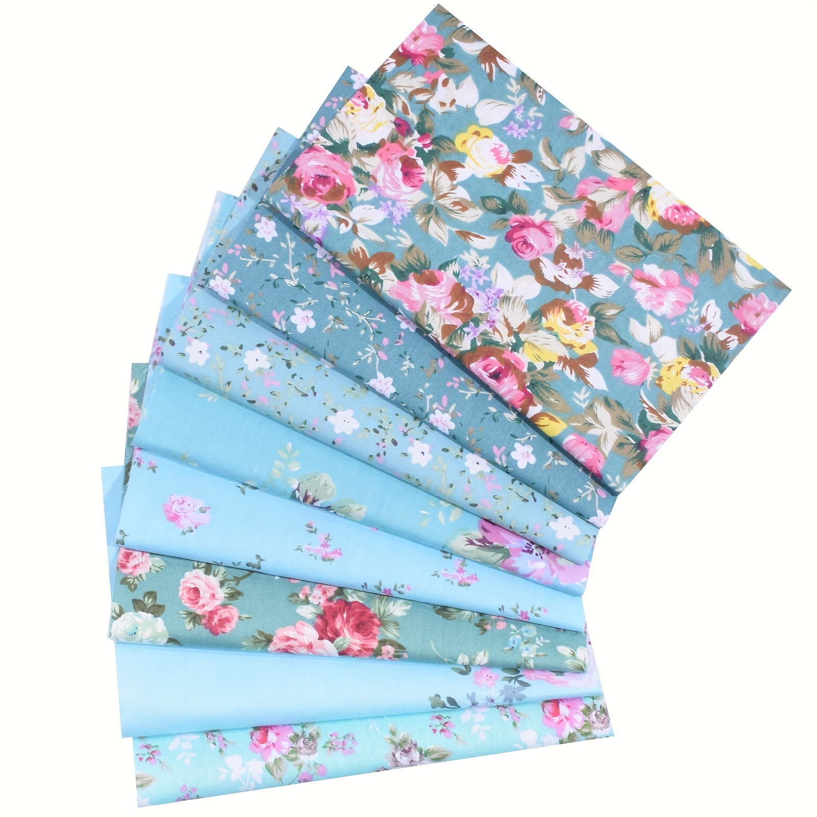 40pcs Floral Printed Quilting Fabric Cotton Craft DIY Handmade Doll Clothes  Fabric Precut For Patchwork DIY Handmade Craft Sewing Supplies