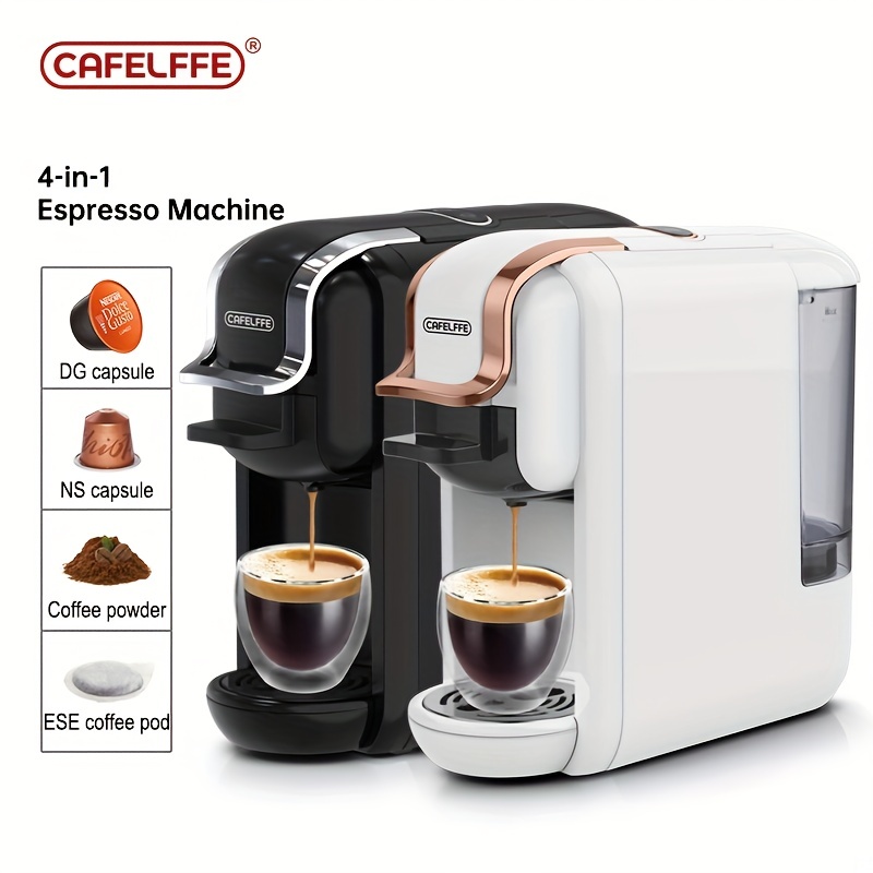  Máquina de café de múltiples cápsulas, cápsula de leche  caliente/fría ESE Pod Café molido Cafetería 19Bar 5 en 1 (color: bandeja  H2b M1a Wh, tamaño: EU) : Hogar y Cocina