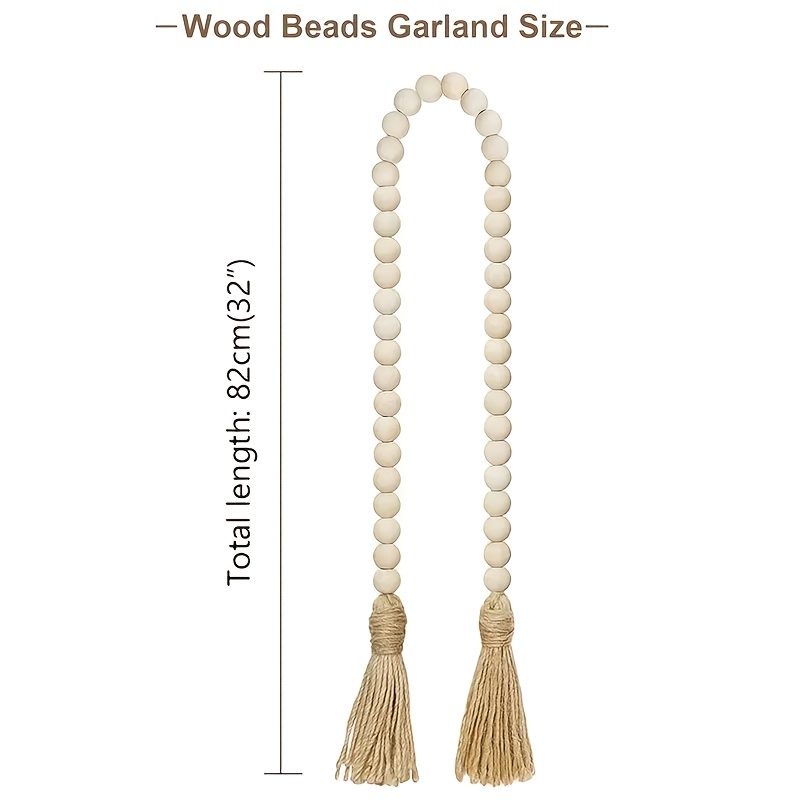 Wooden Beaded Garland - Small – Tavolo Shoppe