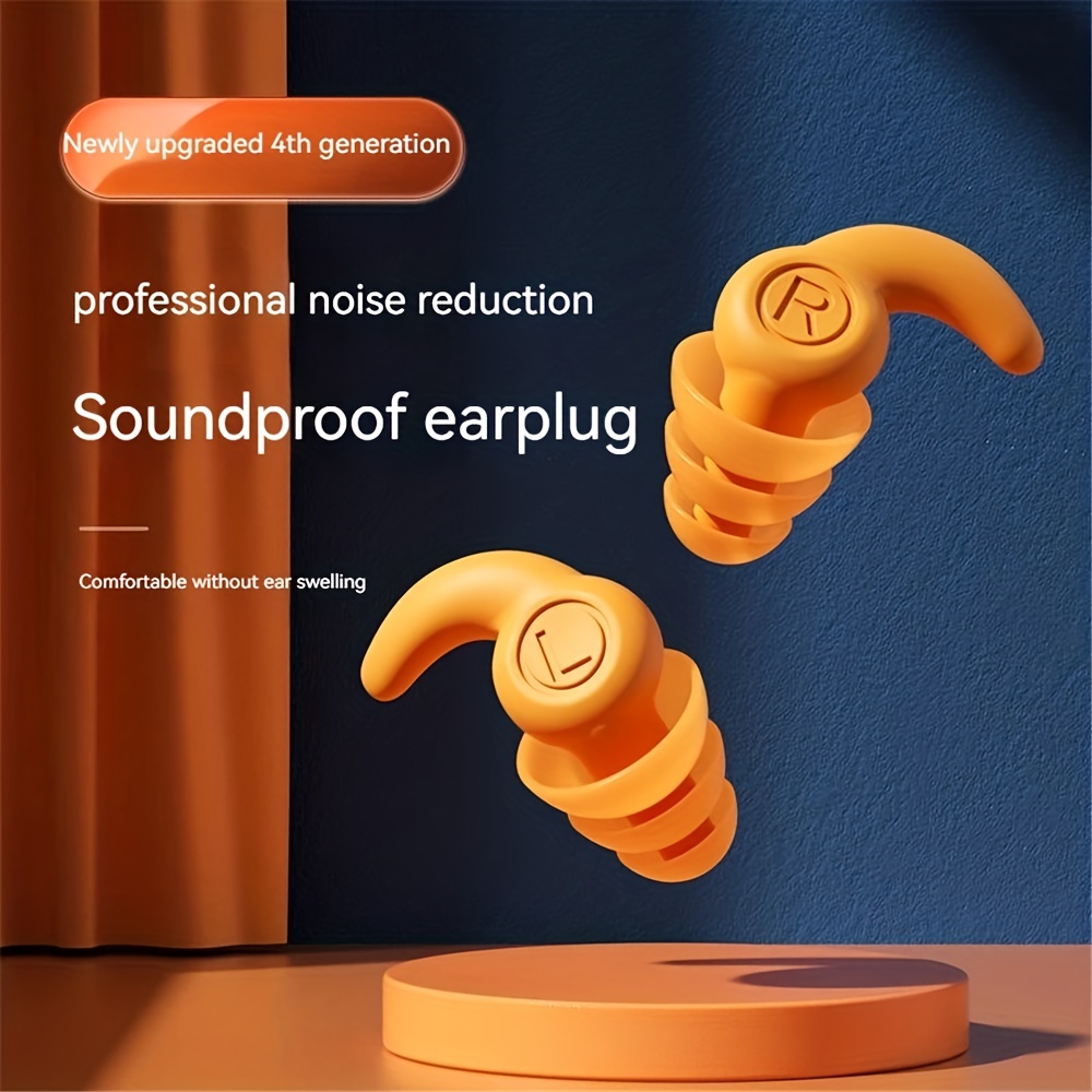 Ear Plugs Sleep Silicone Black Soundproof Tapones Oido Ruido Noise  Reduction Filter For Ears Earplug Soft