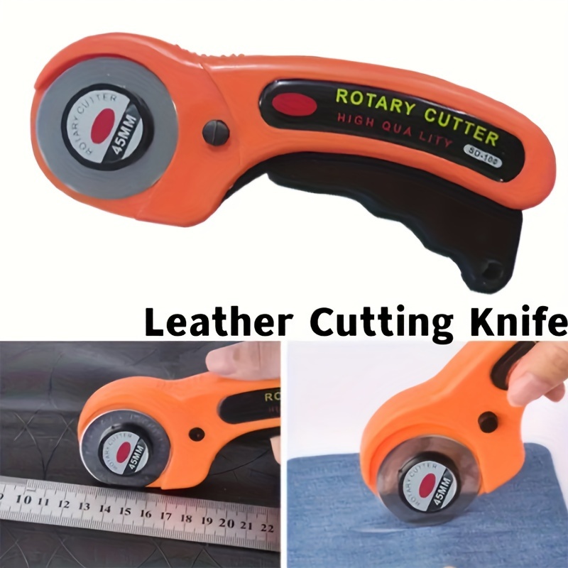 Leather Cutting Tool With 2 Cutting Blades