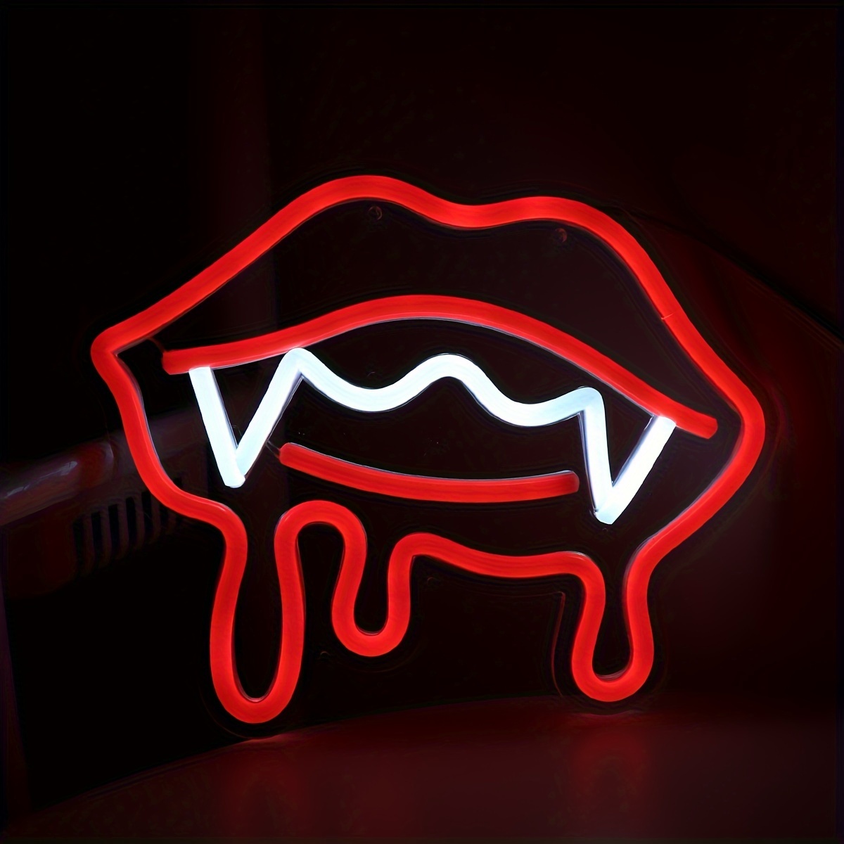 LED Neon Lips Light Art