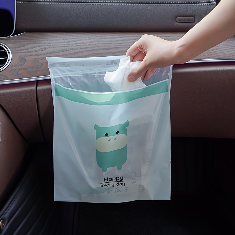 12 bolsas de vómito con 5 bolsas de basura adhesivas para coche, bolsa de  vómito para enfermedades de movimiento, bolsa de vómito de 1000 ml, bolsa  de