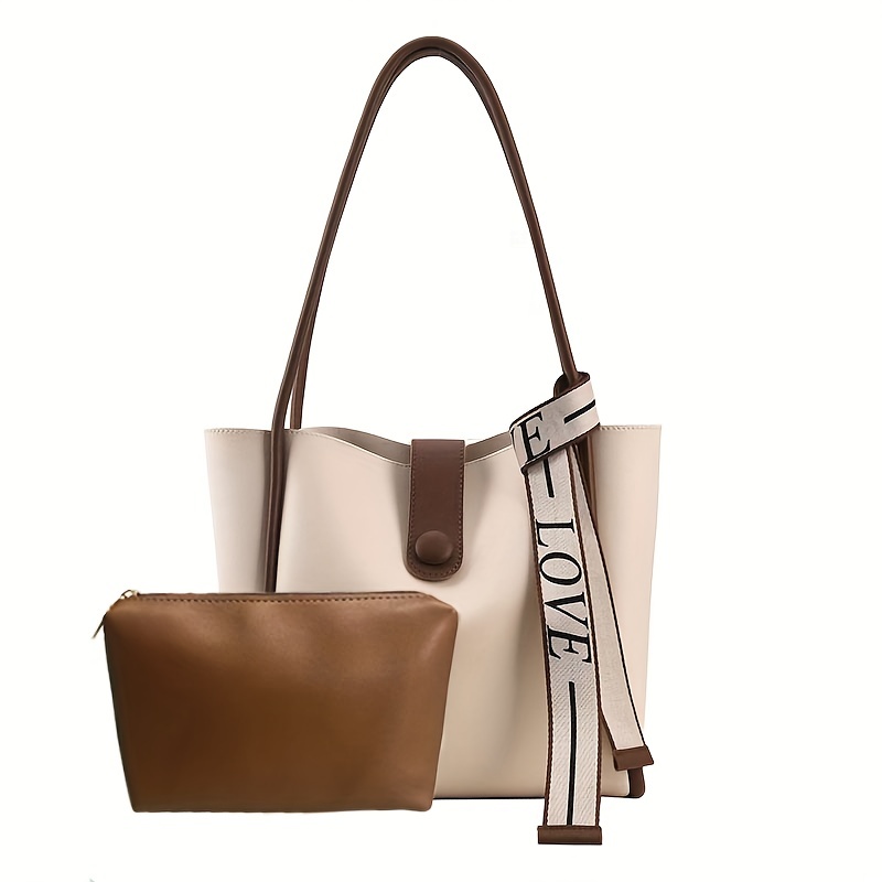 Fendi Beige Way Large Leather Tote Bag - - Leather in Brown