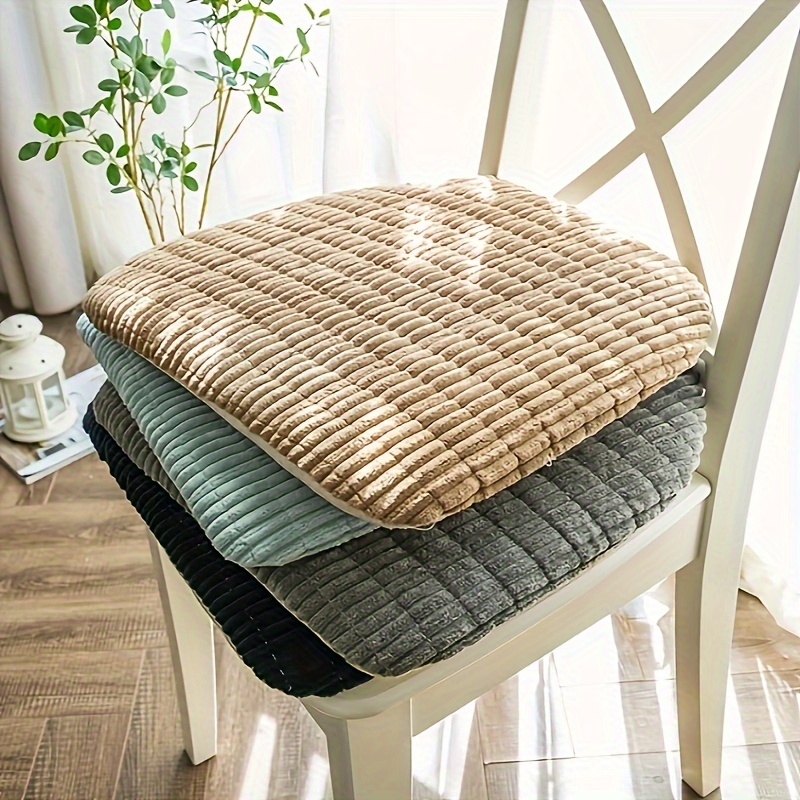 Comfortable Thickened Chair Cushion For Lazy Sitting And Studying - Solid  Color And Simple Style Seat Pad For Home Accessories - Temu