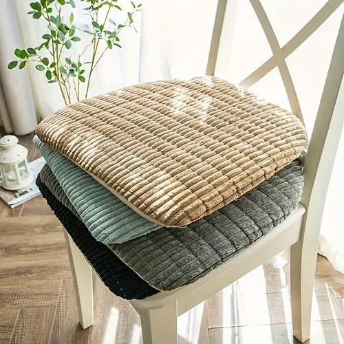 Autumn And Winter Recliner Cushion Thickened Frayed Solid Color Recliner  Seat Cushion, Floating Window Rocking Chair Seat Cushion Home Decor, ( cushion Only) - Temu