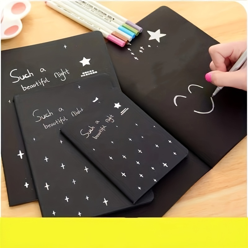 Black Paper Notebook Custom Wholesale Diary Inner Page Design