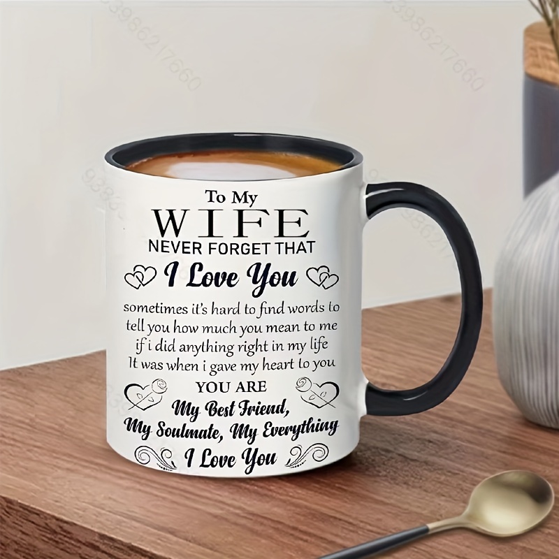 1pc Taza De Caf Para Mi Esposa De Parte De Su Esposo Tazas Temu