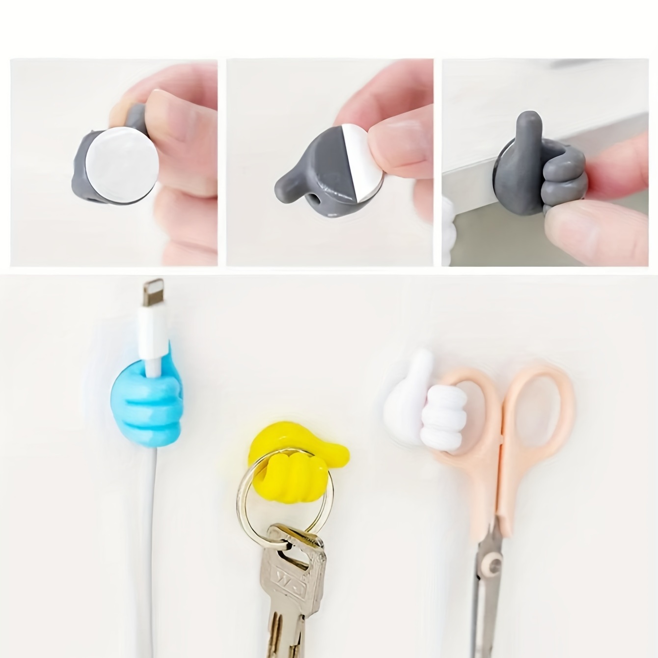 Creative Multi function Thumb Sticky Hooks Organizing - Temu