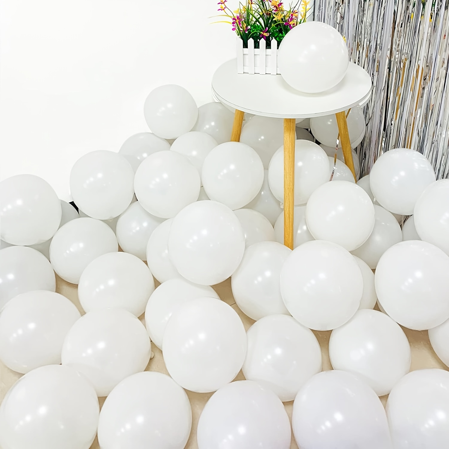 Kit De Ballons En Guirlande Rustique Beige, 120 Pièces