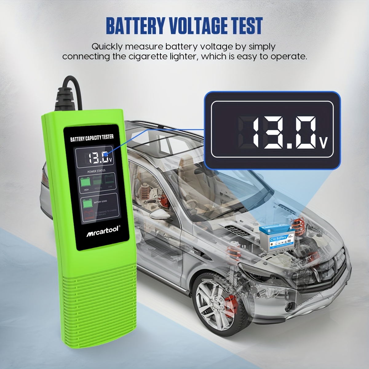 Car Battery Capacity Tester B50 Battery Voltage - Temu