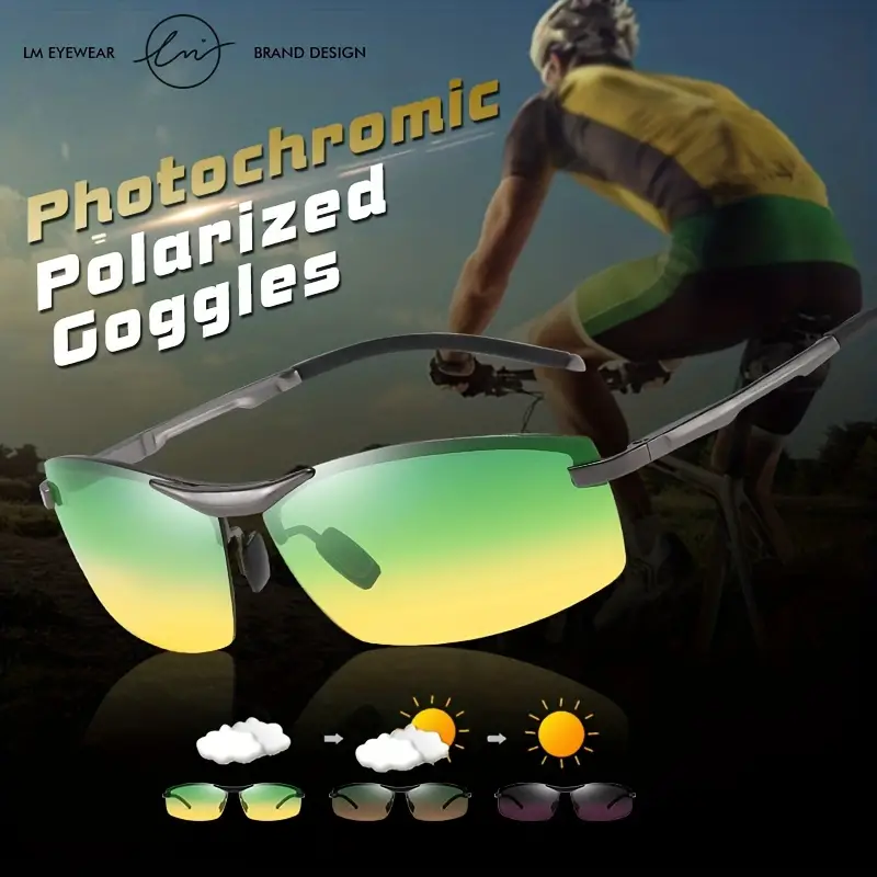Photochromic Driving Fishing Glasses Mens Polarized Sunglasses Sports  Cycling Protection Goggles Day Night Vision Driver Glasses - Jewelry &  Accessories - Temu United Kingdom