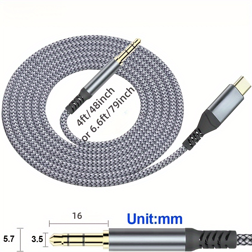 Usb Cable Audio Automóvil 3 5 Mm Cable Adaptador Otg 3 5 Mm - Temu