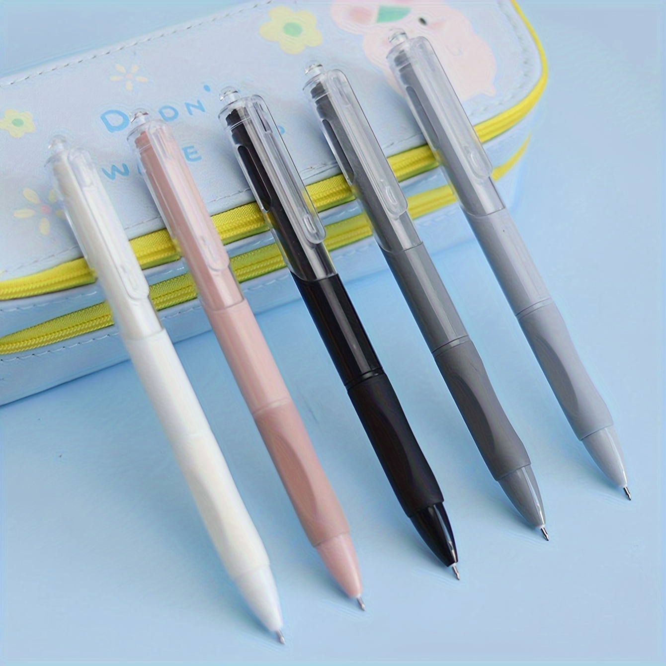 Large Capacity Crystal Tip Gel Pens Carbon Japanese Style - Temu