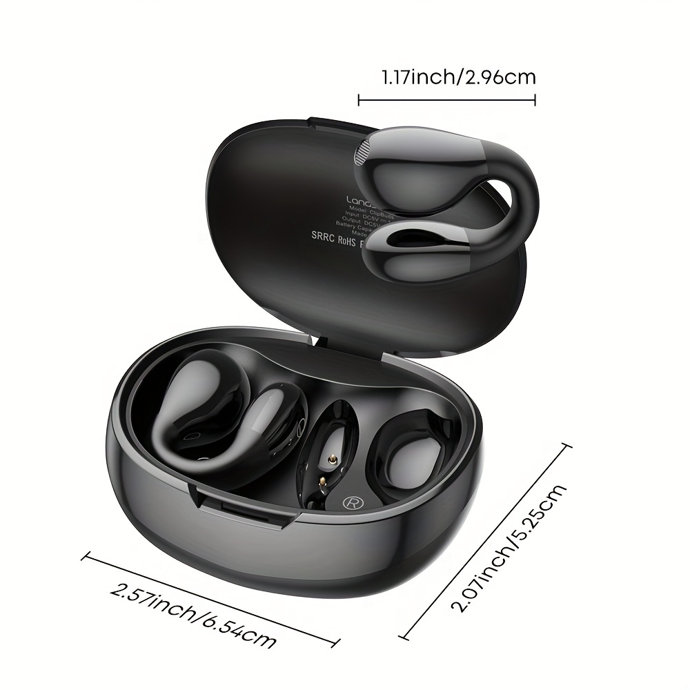 Thomson EAR5105 Auriculares Negros con Clip para Orejas