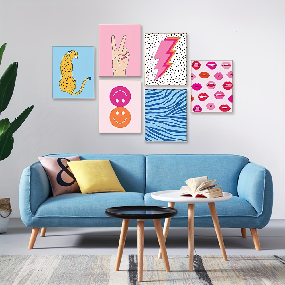 Colorful Wall Art Preppy Collage Poster Bedroom Bright - Temu Canada