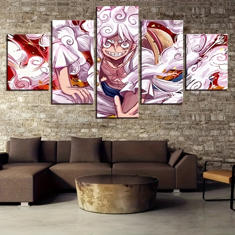 Abstract Canvas Painting, Japanese Anime Cartoon Character Painting On  Canvas Wall Art, Artwork Wall Painting For Bathroom Bedroom Office Living  Room Home Wall Decor, No Frame - Temu