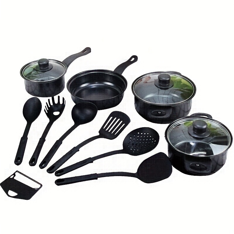 multifunctional household 13 piece set of aluminum non stick pot soup pot stew pot frying pan multi piece set details 1