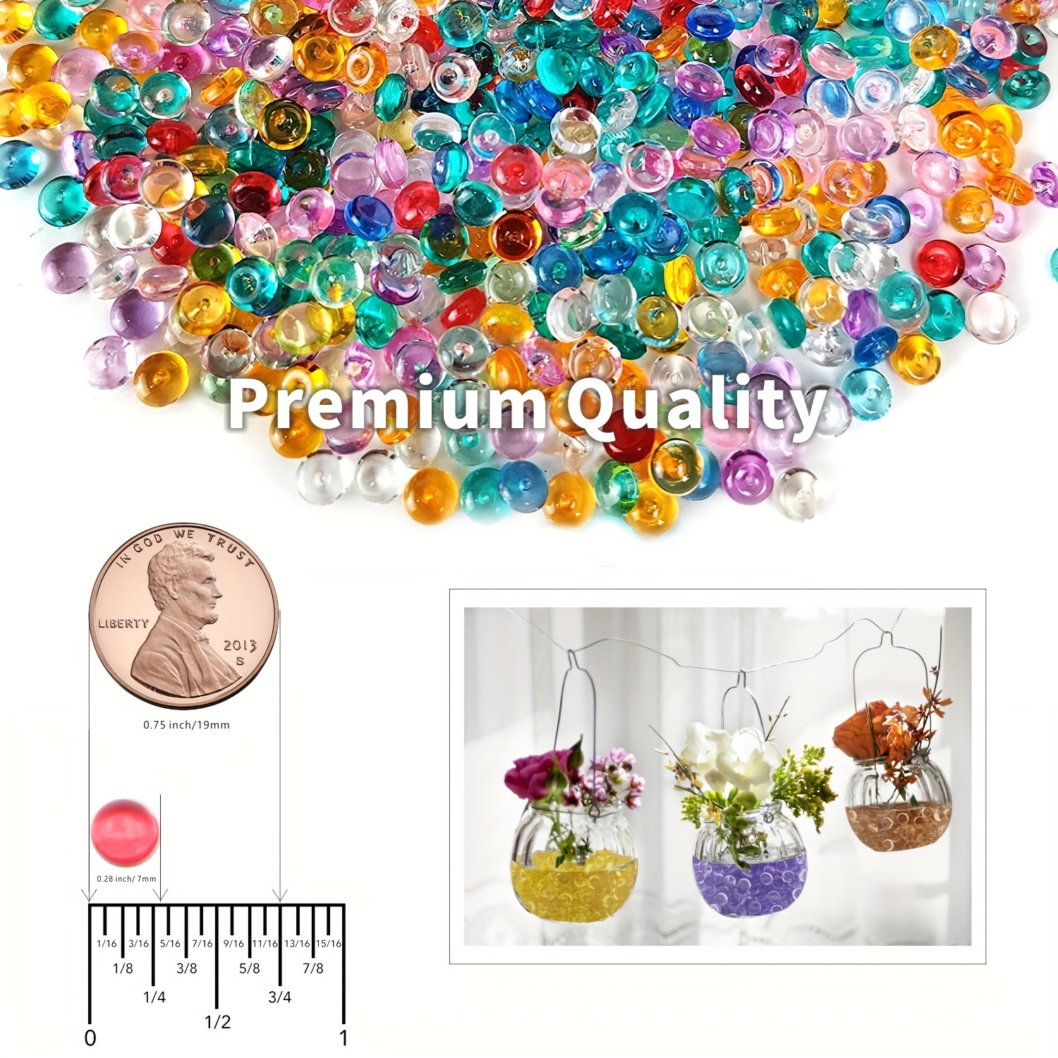 Flat Marbles Mini Acrylic Gems For Glass Vase Filler Bridal - Temu