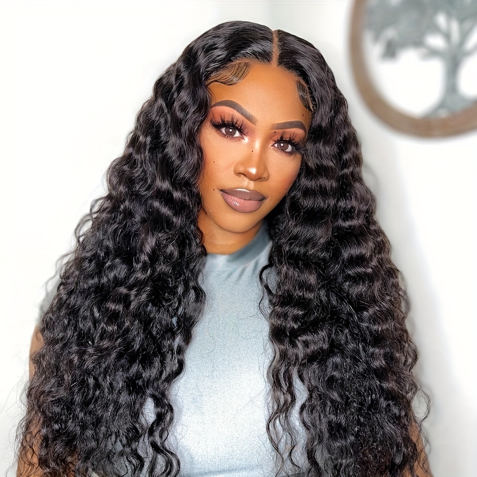 Loose Wave Wigs Women Girls 4*4 Lace Front Human Hair Wigs - Temu Canada